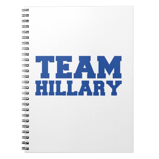TEAM HILLARY CLINTON BLUE.png Notitieboek (Voorkant)