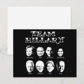 Team Hillary - Hillary Team Briefkaart (Voorkant / Achterkant)