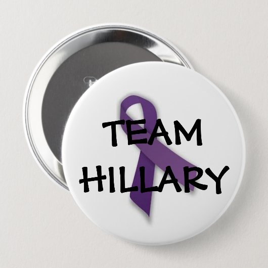 Team Hillary Ronde Button 4,0 Cm (Voorkant /achterkant)