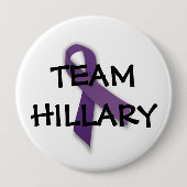 Team Hillary Ronde Button 4,0 Cm (Voorkant)