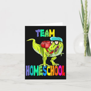 Team Homeschool Dinosaur T Rex Byck naar school Kaart