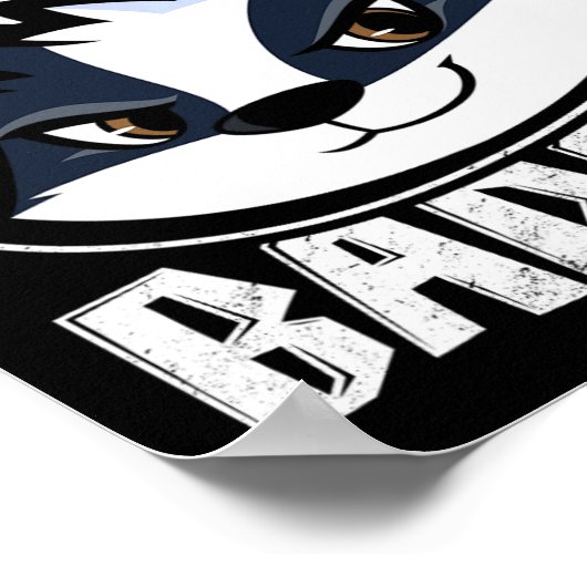 Team Honey Badger - Cool Dierenvriend Gift Poster (Hoek)