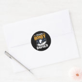 Team Honey Badger - Cool Dierenvriend Gift Ronde Sticker (Envelop)