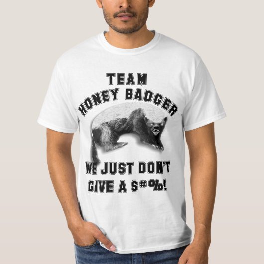 Team Honey Badger T-shirt (Voorkant)