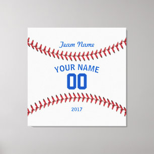 Team Honkbal Sport Canvas Afdruk
