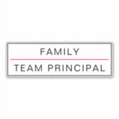 Team Hoofd  Sticker (Voorkant)