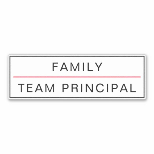 Team Hoofd  Sticker (Voorkant)