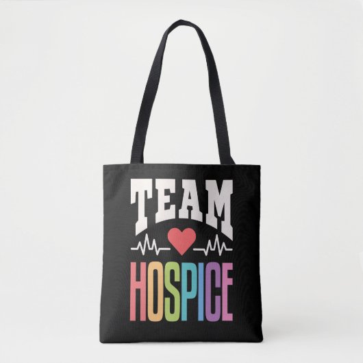 Team Hospice Palliatieve Zorg Verpleegkundige Tote Bag (Voorkant)