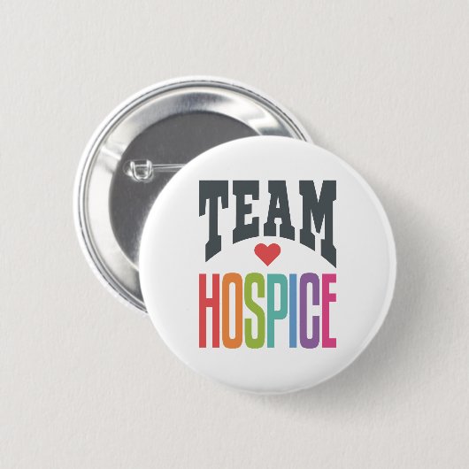 Team Hospice Squad Nurse Ronde Button 5,7 Cm (Voorkant /achterkant)