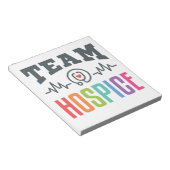 Team Hospice Zurse Social Worker Physician Manager Notitieblok (Schuin)