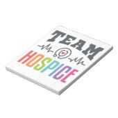 Team Hospice Zurse Social Worker Physician Manager Notitieblok (Linkerzijde)