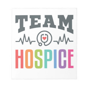 Team Hospice Zurse Social Worker Physician Manager Notitieblok