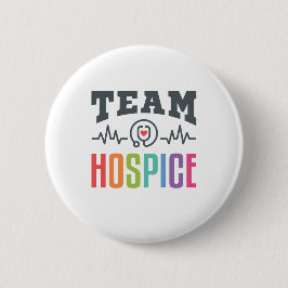 Team Hospice Zurse Social Worker Physician Manager Ronde Button 5,7 Cm