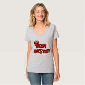 Team Hot Stuff Women's Football T-Shirt (Voorkant volledig)