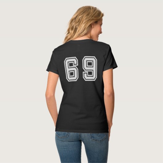 Team Hotvrouw Jersey T-shirt (Achterkant volledig)