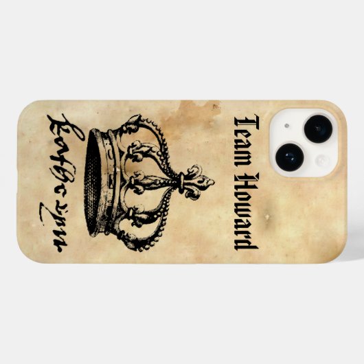 Team Howard - Catherine Howard's Crown & Signature Case-Mate iPhone Case (Achterkant (horizontaal))