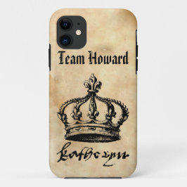 Team Howard - Catherine Howard's Crown & Signature iPhone 11 Hoesje
