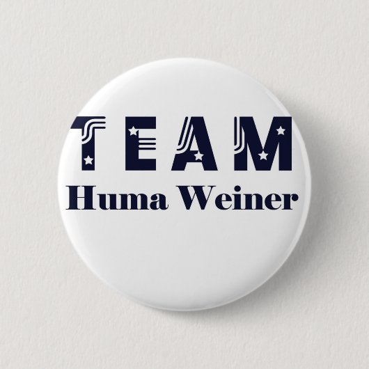 TEAM Huma Weiner Ronde Button 5,7 Cm (Voorkant)