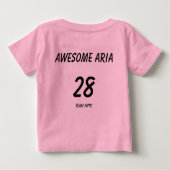 Team hype (Geweldige Aria t-shirt baby/slezer) (Achterkant)