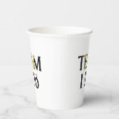 Team I Do Jamaicaanse Vlag Trouwfeest Jonggezellen Papieren Bekers (Rechts)