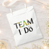 Team I Do Jamaican Flag Wedding Bachelorette Party Bedankzakje (Geknipt)