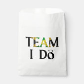 Team I Do Jamaican Flag Wedding Bachelorette Party Bedankzakje (Voorkant)