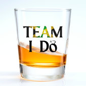 Team I Do Jamaican Flag Wedding Bachelorette Party Shot Glas
