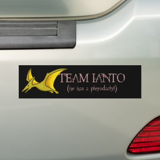 Team Ianto- Pterodactylsticker Bumpersticker (Op auto)