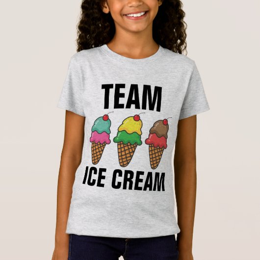 TEAM ICE CREAM Kids T-Shirts (Voorkant)