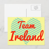Team Ierland Briefkaart (Voorkant / Achterkant)