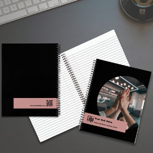 Team Image Haarstylist Black Pink Promotie Notitieboek