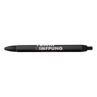 Team Impfung  Zwarte Inkt Pen