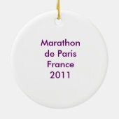 Team in de opleiding Marathon de Paris Keramisch Ornament (Achterkant)