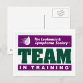 Team in de postkaart voor training (Voorkant / Achterkant)