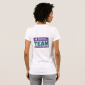 Team in opleiding dichter bij een echte stuurtank t-shirt (Achterkant volledig)