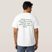 Team in opleiding - Early Morning T-shirt (Achterkant volledig)