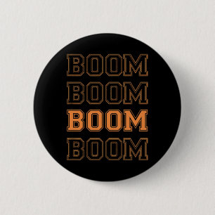 Team India Bumrah Fan T-shirt - Boom Boom Boom Boo Ronde Button 5,7 Cm