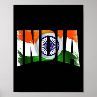 Team India Cricket Cup Fan T-shirt Jersey Poster