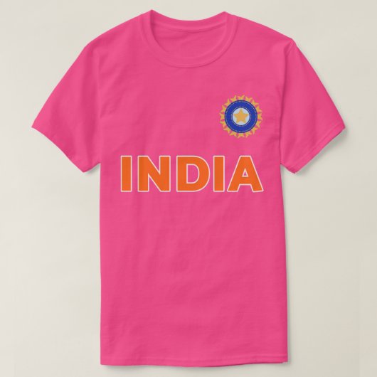 Team India Cricket Jersey voor cricket Fans T-shirt (Design voorkant)