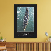 Team: Inspirerend prijsopgave 1 Canvas Afdruk (Insitu (Woonkamer))