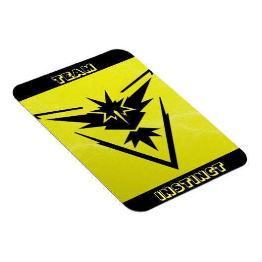 Team Instinct POGO Raid Car Magnet Magneet (Rechterzijde)