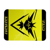 Team Instinct POGO Raid Car Magnet Magneet (Horizontaal)