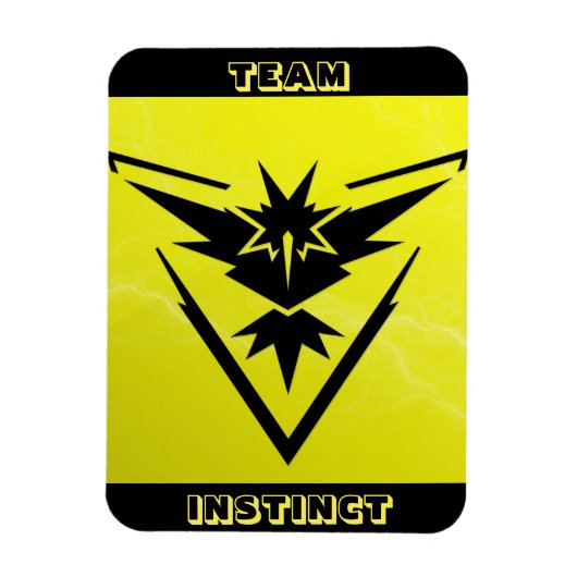 Team Instinct POGO Raid Car Magnet Magneet (Verticaal)