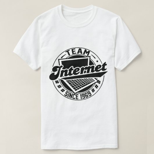 Team Internet - sinds 1969 T-shirt (Design voorkant)