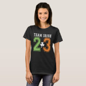 Team Irish 2023 St Patricks Day Leprechaun Shamroc T-shirt (Voorkant volledig)