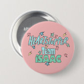 Team Isaac Pink Ronde Button 7,6 Cm (Voorkant /achterkant)