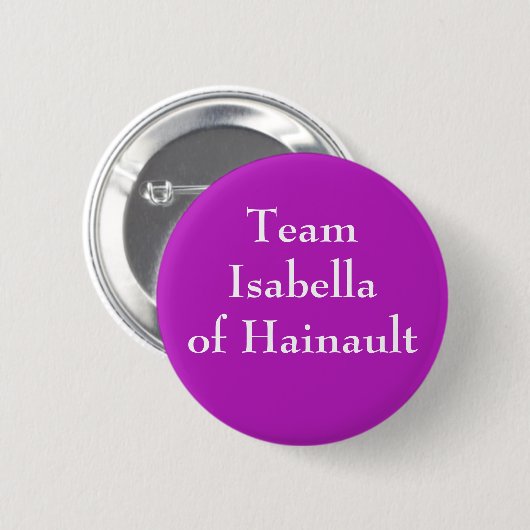 Team Isabella van Hainault Ronde Button 5,7 Cm (Voorkant /achterkant)