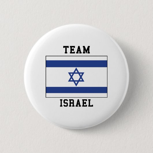 Team Israel Ronde Button 5,7 Cm (Voorkant)