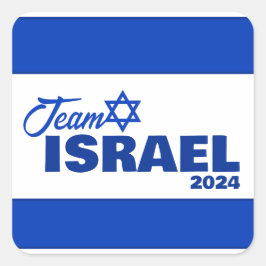 Team Israël - Vierkante Sticker