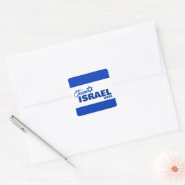 Team Israël - Vierkante Sticker